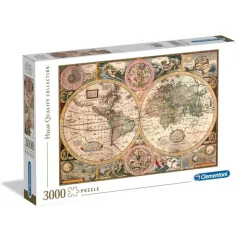 Clementoni Football|Vintage|Old Map - 3000 pièces