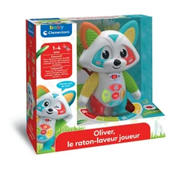 Clementoni Centres D'Activités|Oliver, le raton-laveur joueur