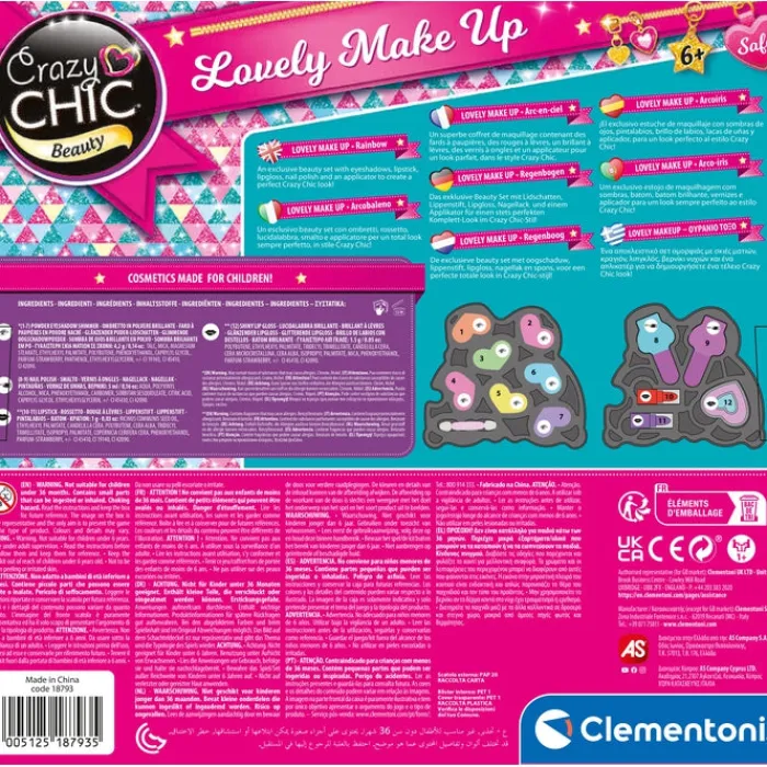 Clementoni Beauté Et Maquillage|Palette de maquillage Arc-en-ciel