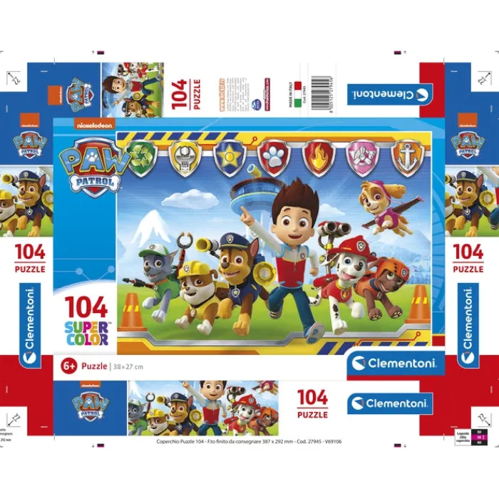 Clementoni Cartes|Paw Patrol - 104 pièces