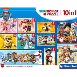 Clementoni Cartes|Paw Patrol - 1x60 + 2x48 + 4x30 + 3x18 pièces
