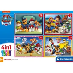 Clementoni Cartes|Paw Patrol - 1x12 + 1x16 + 1x20 + 1x24 pièces