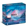 Clementoni Football|Vintage|Peace Puzzle - Light Blue - 500 pièces