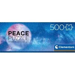 Clementoni Football|Vintage|Peace Puzzle - Light Blue - 500 pièces