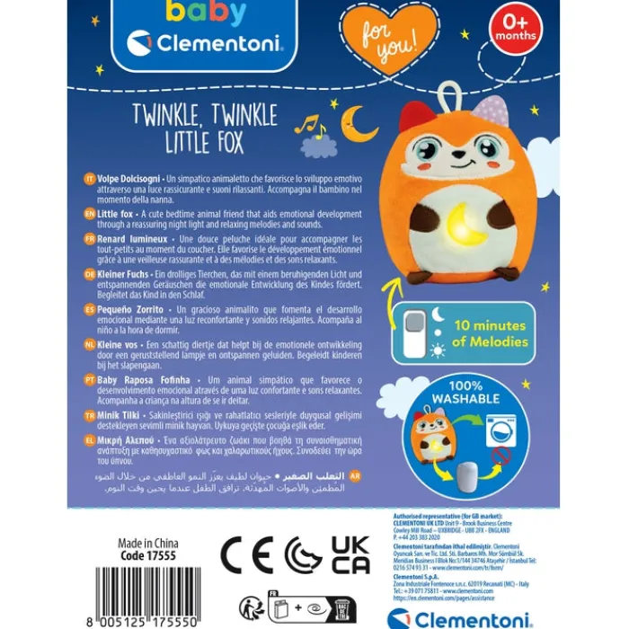 Clementoni Peluches|Peluche Twinkle Twinkle - Renard