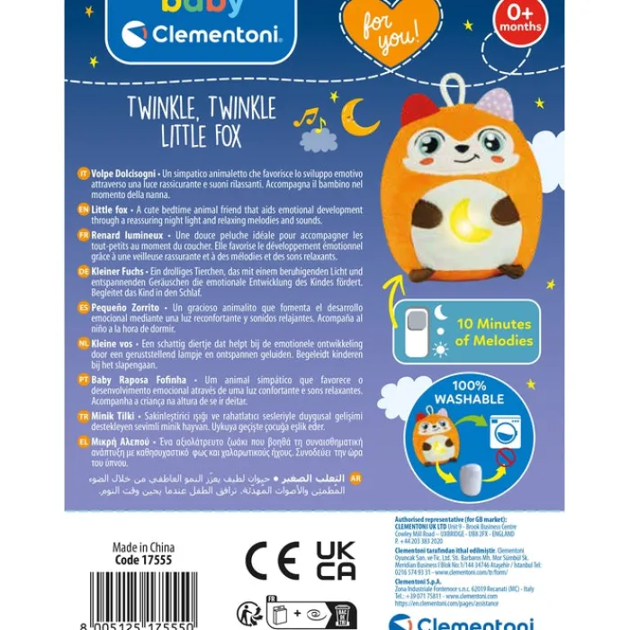 Clementoni Peluches|Peluche Twinkle Twinkle - Renard