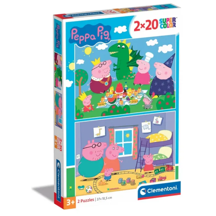 Clementoni Cartes|Autres Personnages|Peppa Pig - 20 pièces