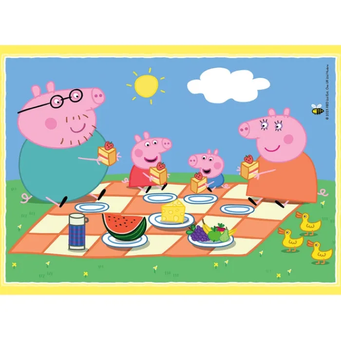 Clementoni Cartes|Autres Personnages|Peppa Pig - 1x12 + 1x16 + 1x20 + 1x24 pièces