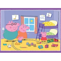 Clementoni Cartes|Autres Personnages|Peppa Pig - 1x12 + 1x16 + 1x20 + 1x24 pièces
