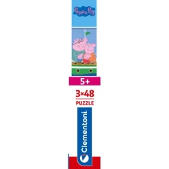 Clementoni Personnages Disney|Cartes|Peppa Pig - 3x48 pièces