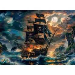 Clementoni Cartes|Illustrations|Pirates Of The Haunted Seas - 300 pièces