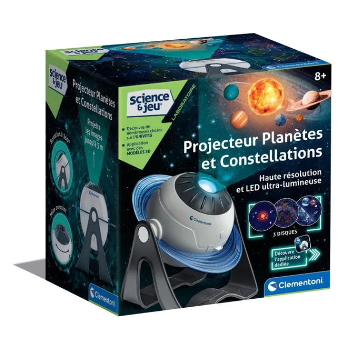 Clementoni Science Classique|Projecteur Planètes et Constellations