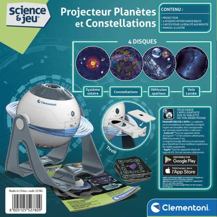 Clementoni Science Classique|Projecteur Planètes et Constellations