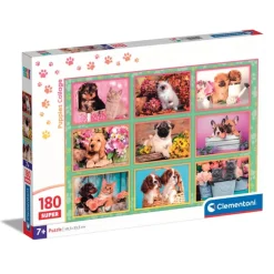 Clementoni Cartes|Animaux|Puppies Collage - 180 pièces