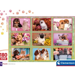 Clementoni Cartes|Animaux|Puppies Collage - 180 pièces