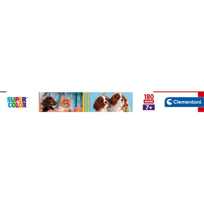 Clementoni Cartes|Animaux|Puppies Collage - 180 pièces