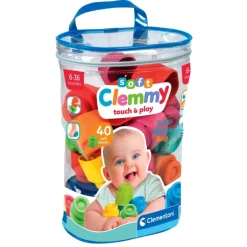 Clementoni Cubes Souples Clemmy|Sac souple 40 cubes Clemmy