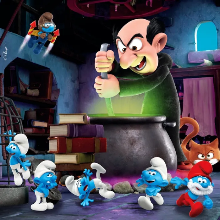 Clementoni Cartes|Autres Personnages|Smurfs - 3x48 pièces