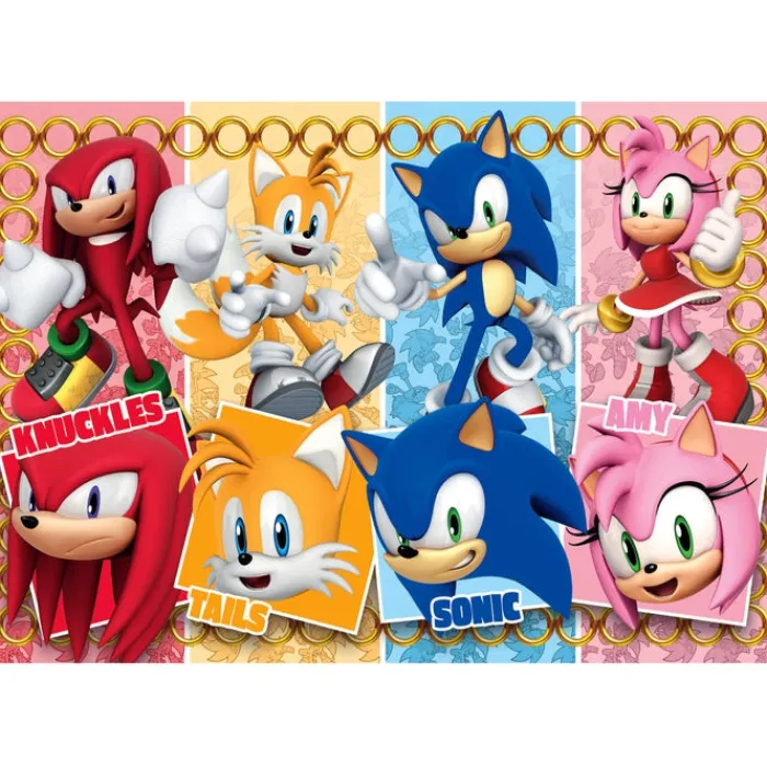 Clementoni Autres Personnages|Cartes|Sonic - 60 pièces
