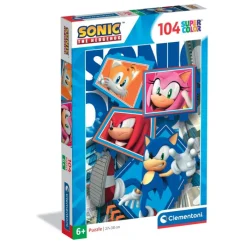 Clementoni Cartes|Autres Personnages|Sonic - 104 pièces