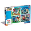 Clementoni Cartes|Autres Personnages|Sonic - 1x12 + 1x16 + 1x20 + 1x24 pièces