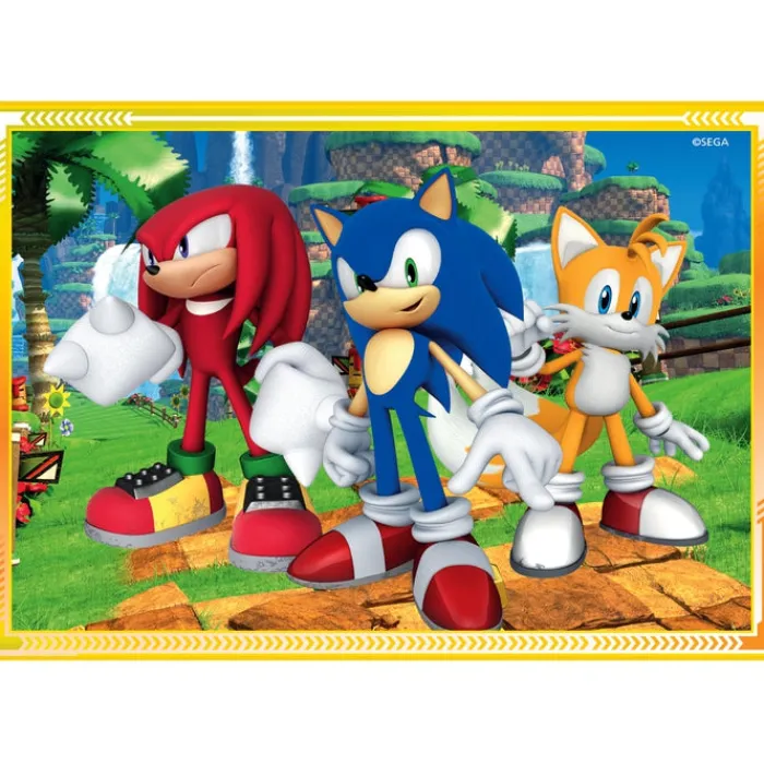Clementoni Cartes|Autres Personnages|Sonic - 1x12 + 1x16 + 1x20 + 1x24 pièces