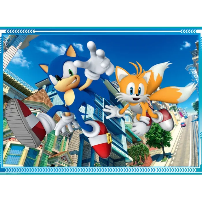 Clementoni Cartes|Autres Personnages|Sonic - 1x12 + 1x16 + 1x20 + 1x24 pièces