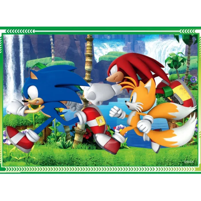 Clementoni Cartes|Autres Personnages|Sonic - 1x12 + 1x16 + 1x20 + 1x24 pièces