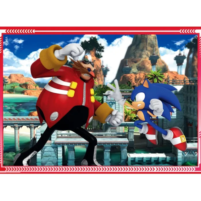 Clementoni Cartes|Autres Personnages|Sonic - 1x12 + 1x16 + 1x20 + 1x24 pièces