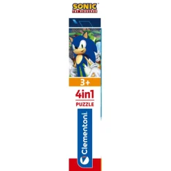 Clementoni Cartes|Autres Personnages|Sonic - 1x12 + 1x16 + 1x20 + 1x24 pièces