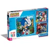 Clementoni Cartes|Autres Personnages|Sonic - 3x48 pièces