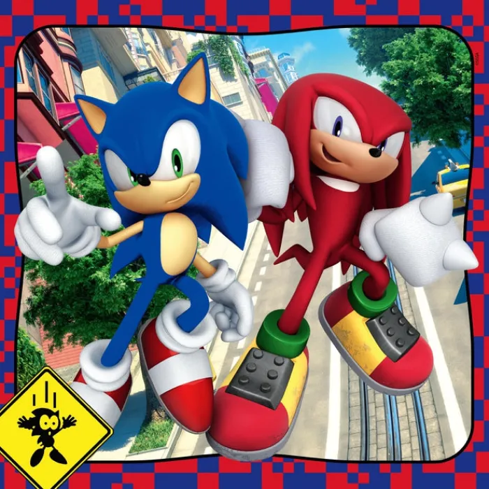 Clementoni Cartes|Autres Personnages|Sonic - 3x48 pièces