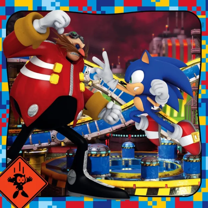 Clementoni Cartes|Autres Personnages|Sonic - 3x48 pièces
