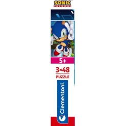 Clementoni Cartes|Autres Personnages|Sonic - 3x48 pièces