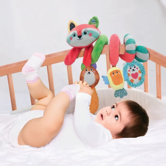 Clementoni Éveil|Spirale Raton-Laveur - Soft Spiral Happy Animals