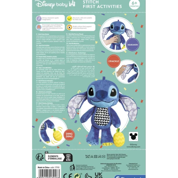 Clementoni Peluches|Stitch, ma peluche d'activités