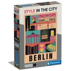 Clementoni Football|Vintage|Style In The City - Berlin - 1000 pièces