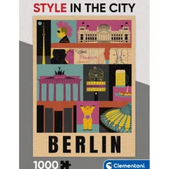 Clementoni Football|Vintage|Style In The City - Berlin - 1000 pièces