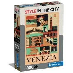 Clementoni Football|Vintage|Style In The City - Venezia - 1000 pièces