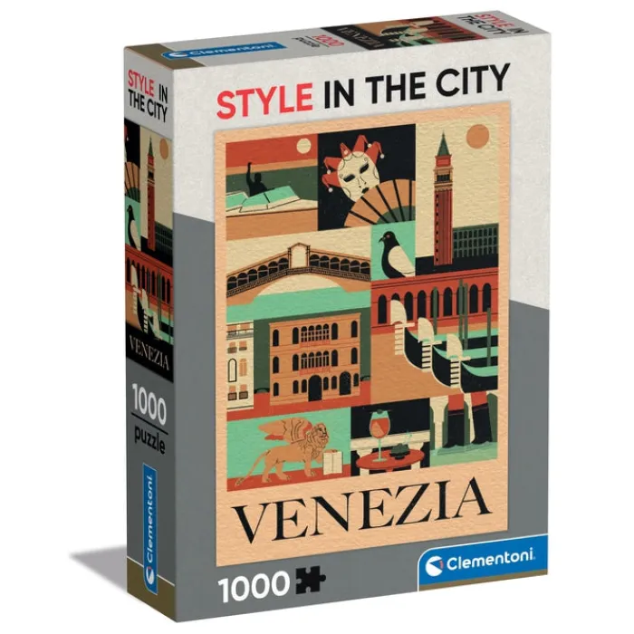 Clementoni Football|Vintage|Style In The City - Venezia - 1000 pièces