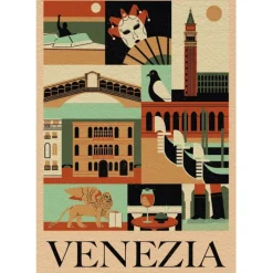 Clementoni Football|Vintage|Style In The City - Venezia - 1000 pièces