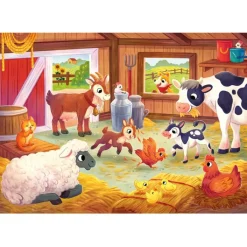 Clementoni Animaux|Cartes|The Farmyard Family - 2x20 pièces
