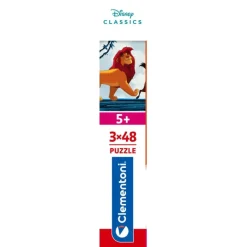 Clementoni Cartes|Personnages Disney|The Lion King - 3x48 pièces
