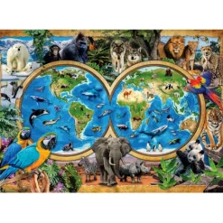 Clementoni Cartes|Animaux|The Wonderful Animal World - 300 pièces