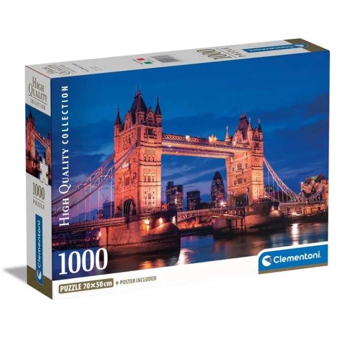 Clementoni Football|Vintage|Tower Bridge At Night - 1000 pièces