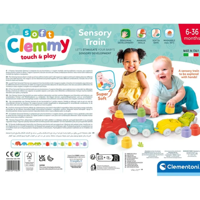 Clementoni Cubes Souples Clemmy|Train sensoriel Clemmy