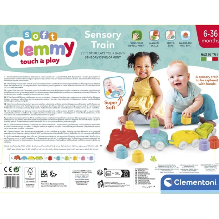 Clementoni Cubes Souples Clemmy|Train sensoriel Clemmy
