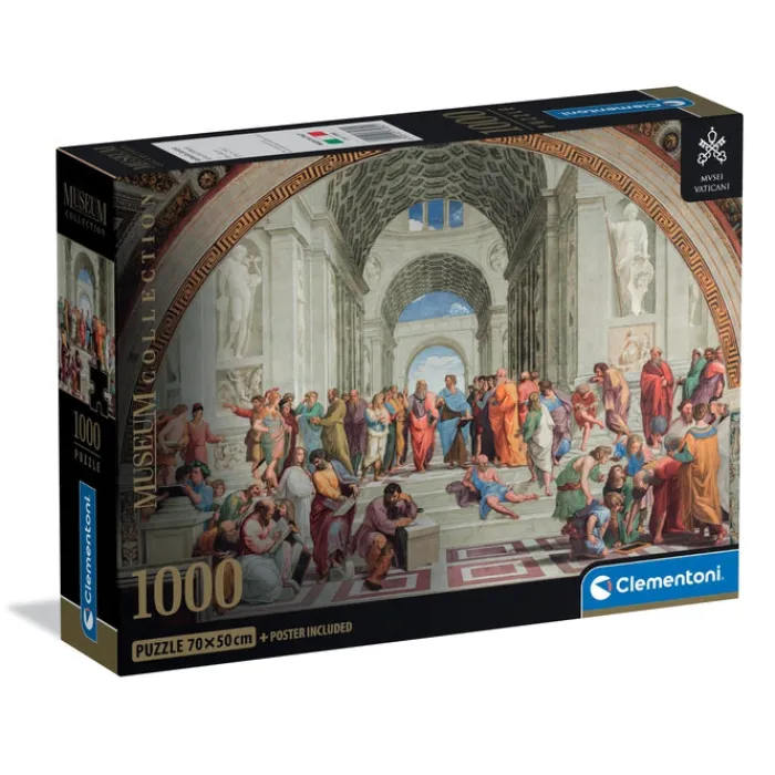 Clementoni Football|Vintage|Vaticani - School Of Athens - 1000 pièces