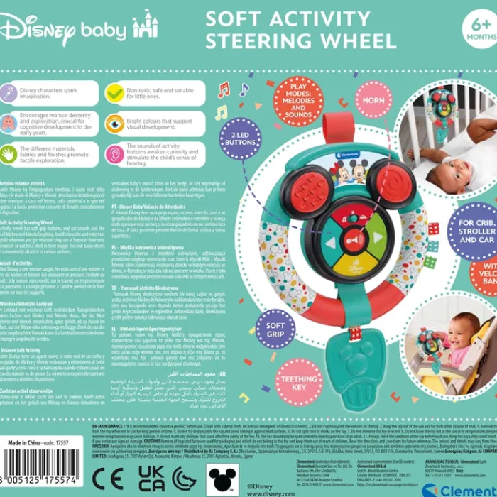 Clementoni Jouets Musicaux|Volant d'activités - Disney